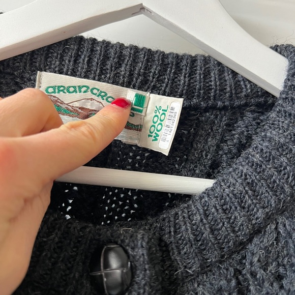 Arancrafts 100% Wool Cardigan - Picture 3 of 5